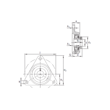 PCFTR15 INA Bearing Units