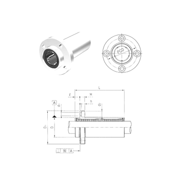 LMFP8L Samick Linear Bearings