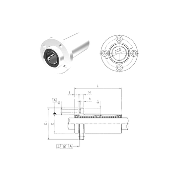 LMEFP30L Samick Linear Bearings