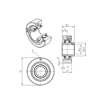 UCC318 SNR Bearing Units