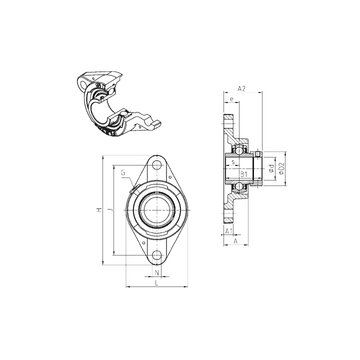 EXFLE202 SNR Bearing Units