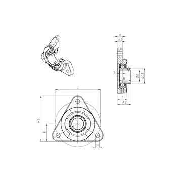 USFTE205 SNR Bearing Units