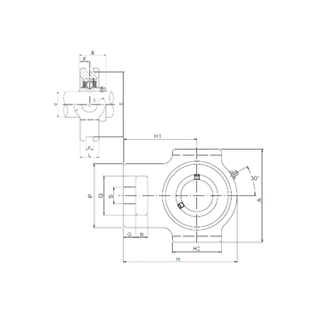 UCT309 CX Bearing Units #1 small image