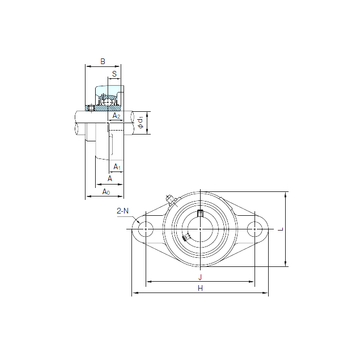 UCFL318 NACHI Bearing Units #1 small image