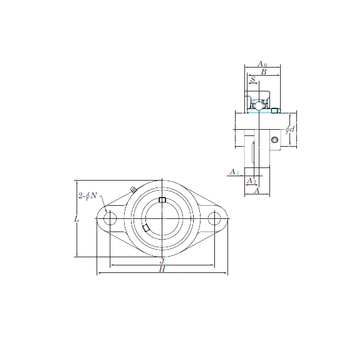 UCFL206-19 KOYO Bearing Units #1 small image