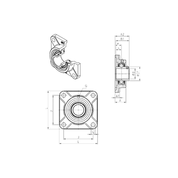 UCF216 SNR Bearing Units #1 small image