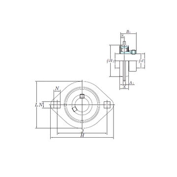 SAPFL207-22 KOYO Bearing Units #1 small image