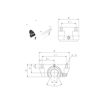 TBR25UU Samick Linear Bearings #1 small image