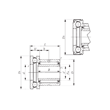 NAXI 6040Z IKO Complex Bearings #1 image