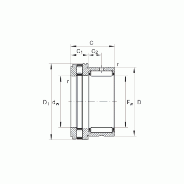 NKXR30 INA Complex Bearings #1 image