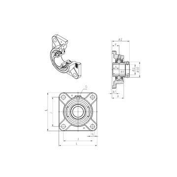 EXFE205 SNR Bearing Units #1 image