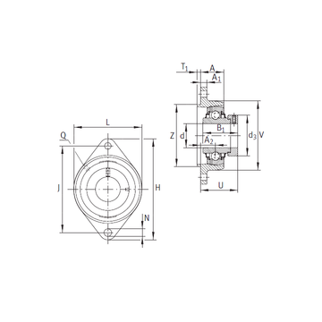 RCJTZ35 INA Bearing Units #1 image